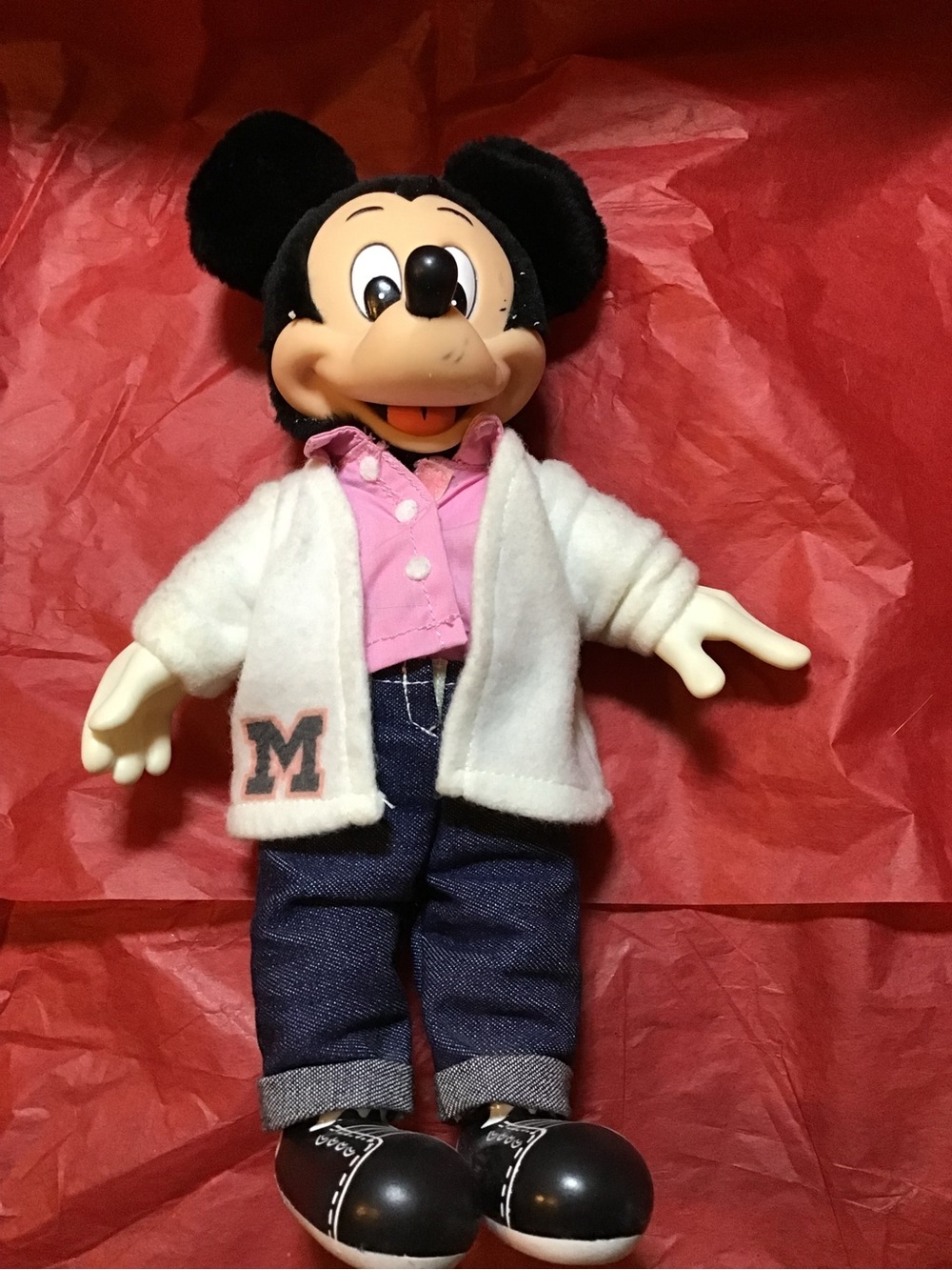 Vintage applause “Sock hop” Mickey Mouse doll preowned